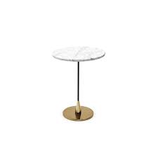 Pedestal tables are home decor catchalls—literally! Contemporary Pedestal Table Baio Pianca Terrazzo Metal Base Round