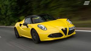 The Alfa Romeo 4c Spider In Yellow Yellowcar Convertiblecars Alfa Romeo 4c Alfa Romeo Cars For Sale
