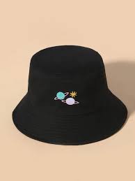 Planet Embroidered Bucket Hat For Sale Australia New Collection Online Shein Australia Hats Bucket Hat Hats For Sale