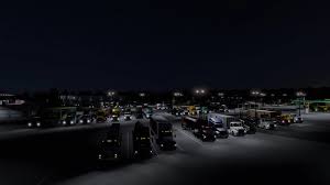 Drivers will be able to deliver the goods to the bustling metropolis of the state, where many large enterprises and industries are located. Ats American Truck Stop Von Ernst Veliz 1 40 X V 1 0 Trucks Mods Maps Mod Fur American Truck Simulator