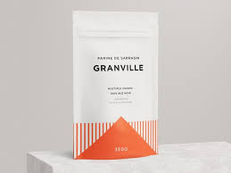 Simple And Clean Psd Mockup Of Sachet On Rectangular Sandstone You Can Showcase Your Packaging Or Food Products Free Packaging Mockup Packaging Mockup Sachet