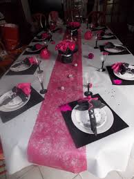 Deco Noir Et Fushia Deco Anniversaire 40 Ans Decoration Anniversaire 40 Ans Decoration Anniversaire