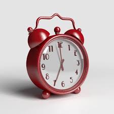 Red Retro Alarm Clock 3d Model Household Items Max C4d Obj 3ds Fbx Lwo Stl Retro Alarm Clock Alarm Clock Clock