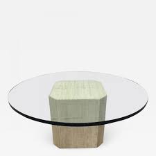 Check spelling or type a new query. Italian Travertine And Glass Top Coffee Table