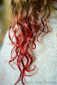 You can always follow up with think about how many streaks you want to add to your hair, and cut out 1 piece of saran wrap or foil. How To Dye Hair With Koolaid Step 4 24 7 Moms