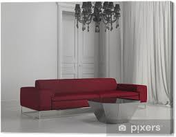 Rote sofa classico | zu gast in graupa. Leinwandbild Weiss Zeitgenossischen Klassischen Wohnzimmer Rotes Sofa Holzboden Pixers Wir Leben Um Zu Verandern