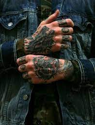 Merit Badge Hand Tattoos For Guys Small Hand Tattoos Hand Tattoos