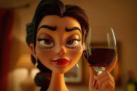 Cartoon Glass Wine Stock Illustrations