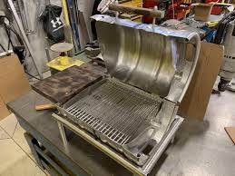 Beer keg bbq / grille | my blog. Charcoal Bbq I Built From A Stainless Keg I Had Lying Around Burnt Walnut Table Top And Handle Little Slow Period At Work Welding