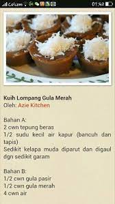 Kukus selama 25 minit atau sehingga masak. Kuih Lompang Gula Merah Nyonya Food Asian Desserts Malaysian Food Desserts