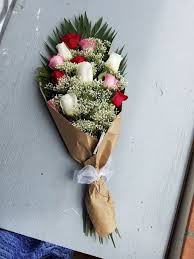 12 Rose Presentation Bouquet Flower Bouquet Wedding White Rose Wedding Bouquet White Rose Bouquet