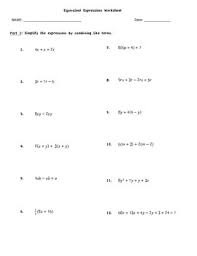 Equivalent expressions math worksheets for kids to learn equating the expressions. Equivalent Expressions Worksheet 6 Ee 3 4 By Klein S Klassroom