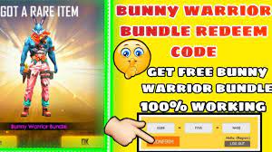 Free Fire Redeem Codes Today Bunny Warrior Bundle Redeem Codes Ffic Redeem Codes 2021 Free Gift Card Generator Gift Card Generator Free