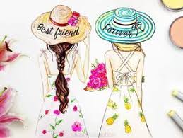 2 true friends never let go of you. Best Friends Forever Drawings Of Friends Bff Drawings Best Friend Drawings