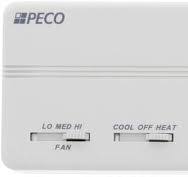 3 Speed Fan Coil Heat/Cool/Off Programmable Thermostat w ...
