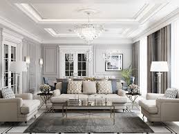The Apartment In Vladimir Livingroom New Classic Style On Behance Ide Dekorasi Rumah Ide Ruang Keluarga Desain Rumah
