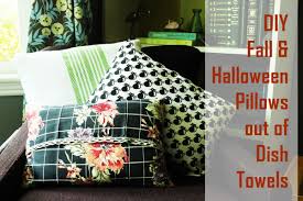 Diy hanging kitchen towels with velcro pattern. Turn Dish Towels Into Diy Halloween Pillows Super Simple Diy