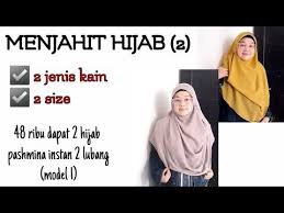 Usaha jahit menjahit bukanlah jenis bisnis yang tak aneh lagi di masyarakat. Diy Hijab Dengan 2 Size Menjahit Hijab Menggunakan 2 Jenis Kain Hijab Menjahithijab Pashmina Youtube Menjahit Youtube Hijab