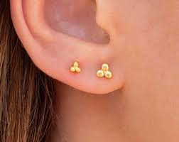Dot Stud Earrings Etsy
