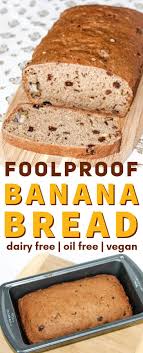 Easy Vegan Banana Bread With Raisins And Walnuts Dairy Free Oil Free Healthy In 2020 Vegan Banana Bread Easy Vegan Sweets Treats Vegan Banana Bread