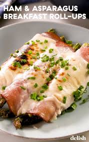 Ham Asparagus Breakfast Roll Ups Are Perfect For Easter Brunch Recipe Asparagus Breakfast Breakfast Rolls Recipes