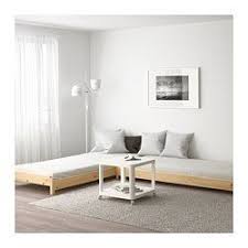 Utaker Stackable Bed With 2 Mattresses Pine Husvika Twin Ikea Ikea Bed Spare Bed Furniture