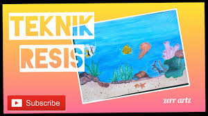 Sebuah ilustrasi seorang yang sedang meneliti dasar laut dengan menggunakan kapal selam menyusuri dasar laut. Teknik Resis Suasana Hidupan Laut Artlife Youtube