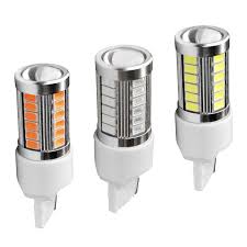 2pcs t20 7440 w21w wy21w 33 smd 5730 5630 led car yellow amber turn signal bulb red brake light white auto reverse lamps 12v 2x a auto reverse bulb car lights