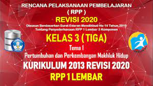 Maybe you would like to learn more about one of these? Rpp 1 Lembar Kelas 3 Tema 1 Sd Mi Kurikulum 2013 Tahun Pelajaran 2021 2022 Datadikdasmen Com