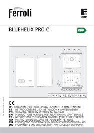 Manual Uso Ferroli Bluehelix Pro C Openclima Calderas De Gas