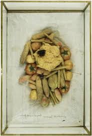 Marcel Duchamp Sculpture Morte 1959 Insectes Fruits Et Legumes En Massepain Colles Sur Papier Dans Boite En Bois Marcel Duchamp Esculturas Artes Visuales