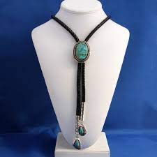 M navajo sterling coral turquoise bolo estate ccbolo15 this festive dancing eagle crafted on 171 g of genuine sterling silver, holding a crown of graduated pear/shape mexican turquo. Vintage Bolo Tie Gem