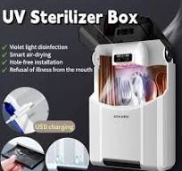 Wall-mounted Kitchen UV Sterilizer Box Disinfection Cabinet Spoon Fork  Chopstick Sterilizer Holder