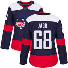 Adidas Authentic Jaromir Jagr Womens Navy Blue Nhl Jersey