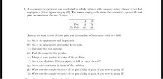 Chegg is one of the best online tutor services having over 3 million students and growing. Solved 7 A Randomized Experiment Was Conducted In Which Chegg Com