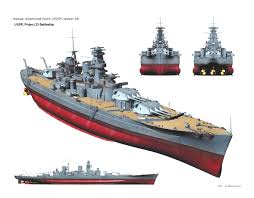 3d Rendering Of The Planned Soviet Sovietsky Soyuz Class Battleships Never Built Hải Quan Vũ Khi Tau