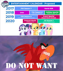 Otherwise they will be shown using the series' origin language. Iago Does Not Want Anymore Mlp Fim After Season 8 By Wildgirl2000 On Deviantart