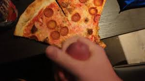 Cumming on Best friends pizza - ThisVid.com