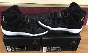 Black And Gold Retro 11 Nike Air Jordan 11 Retro Prm Hc Gs Heiress Black Gold 852625 030 Size 4y 10 5 Michaeljordan Airjordan Jordans Black Athletic Shoes Air Jordans Sneakers