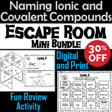Fronteirastral fresh naming covalent pounds worksheet lovely pin by chemistry 3 1 formula mass and the mole concept chemistry chemistry. Naming Ionic And Covalent Compounds Activity Chemistry Escape Room Science Teaching Resources