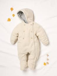La combinaison pilote est pratique et indispensable pour les balades familial. Combinaison Pilote Moumoute Bebe Ecru Bebe