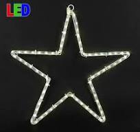 24" Large Star Christmas LED Rope Light Motif