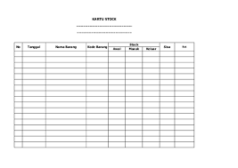 Download format kartu stok barang excel. Xls Format Kartu Persediaan Xlsx Husna Farhana Academia Edu