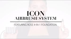 How To Use Icon Airbrush System With Rose 4 In 1 Foundation Youtube