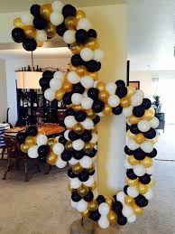 50th Birthday Party Ideas Black White And Gold 30th Birthday Balloons Gold Black And White 30th Birthday Balloons 30th Birthday Parties Gold Birthday Party