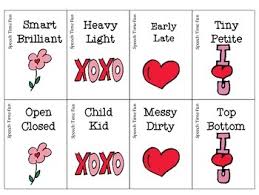 Valentine S Day Synonyms Or Antonyms By Speech Time Fun Tpt Check out these romantic valentine's day quotes and sayings to help you write a heartfelt card for your significant other.