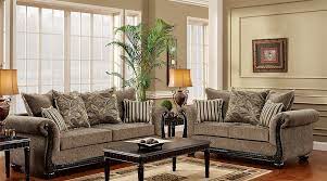 Each of our sofa set comes with distinctive features and unique characteristics to fit the style of your current living room furniture. Soft Taupe Color Chenille Fabric Traditional Styling Sofa Loveseat All Nations Furniture
