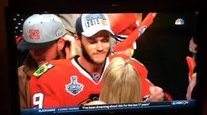 Jonathan toews of the chicago blackhawks and girlfriend lindsey vecchione arrive with the stanley cup on the red carpet before the 2015 nhl awards at mgm grand garden arena on june 24, 2015 in las vegas, nevada. Video Tumblrbackupweb