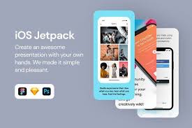 Ios Jetpack 2 By Craftwork On Creativemarket In 2020 App Store Design Social Media Template App Design