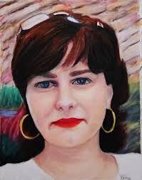 Mixed media art series girls with attitude